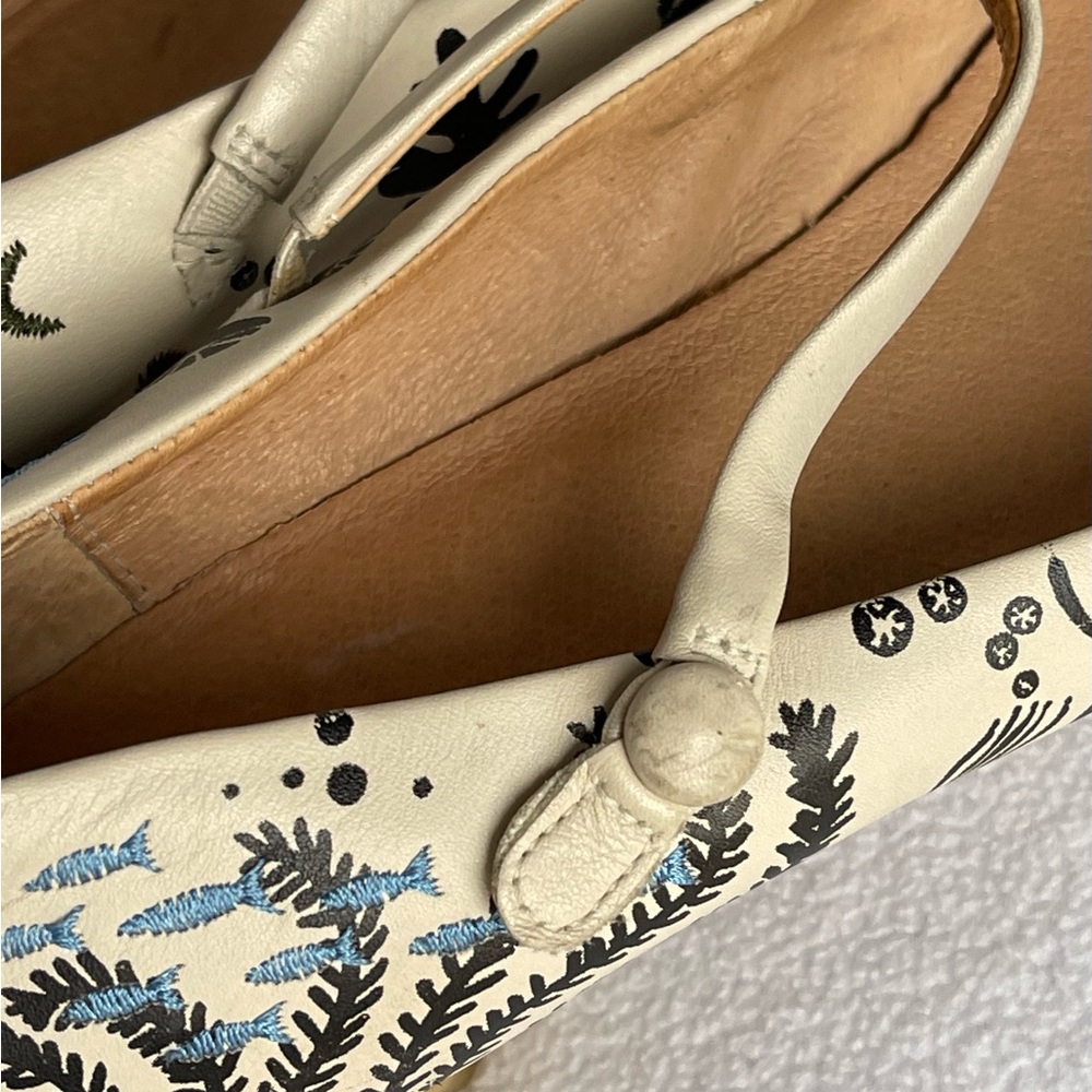 CAMPER Ladies "TWS" Twins Cream Leather Mary Jane Shoes Size 10-11 US - Picture 10 of 15